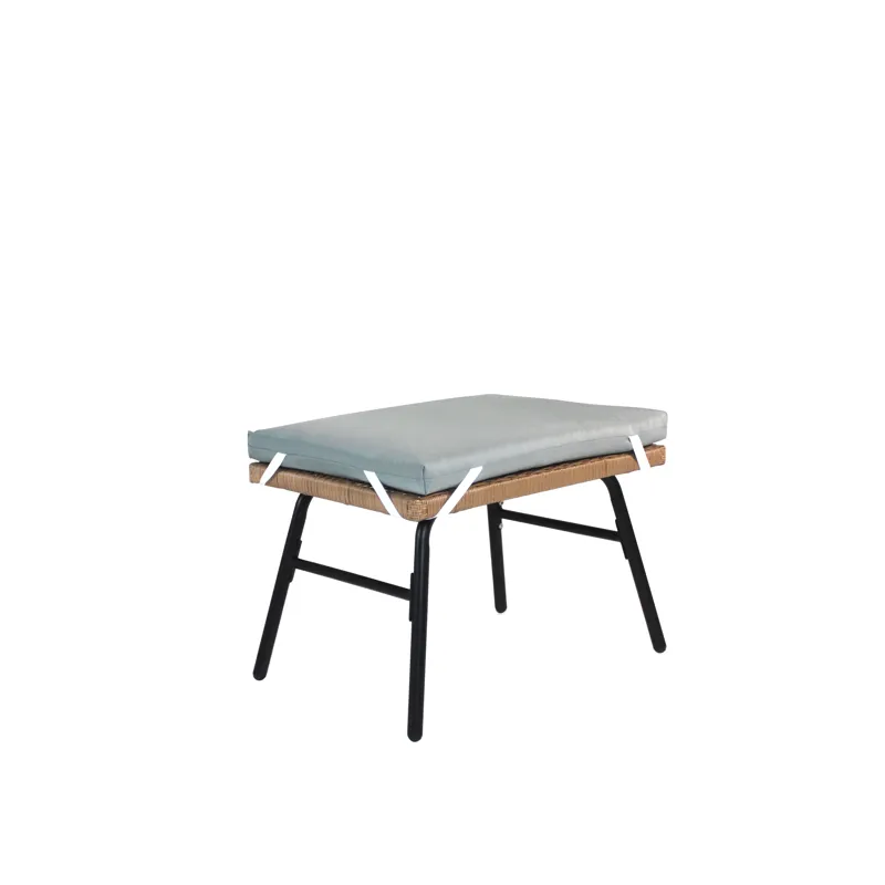 Outdoor Garden Wicker Egg Chair And Footstool Patio Chaise, With Cushions, Outdoor Indoor Basket Cha