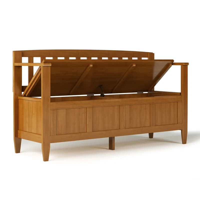 Brooklyn - Entryway Storage Bench - Light Golden Brown