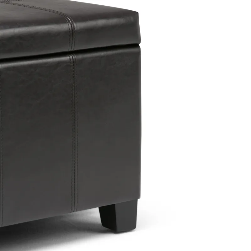 Dover - Storage Ottoman Bench - Tanners Brown