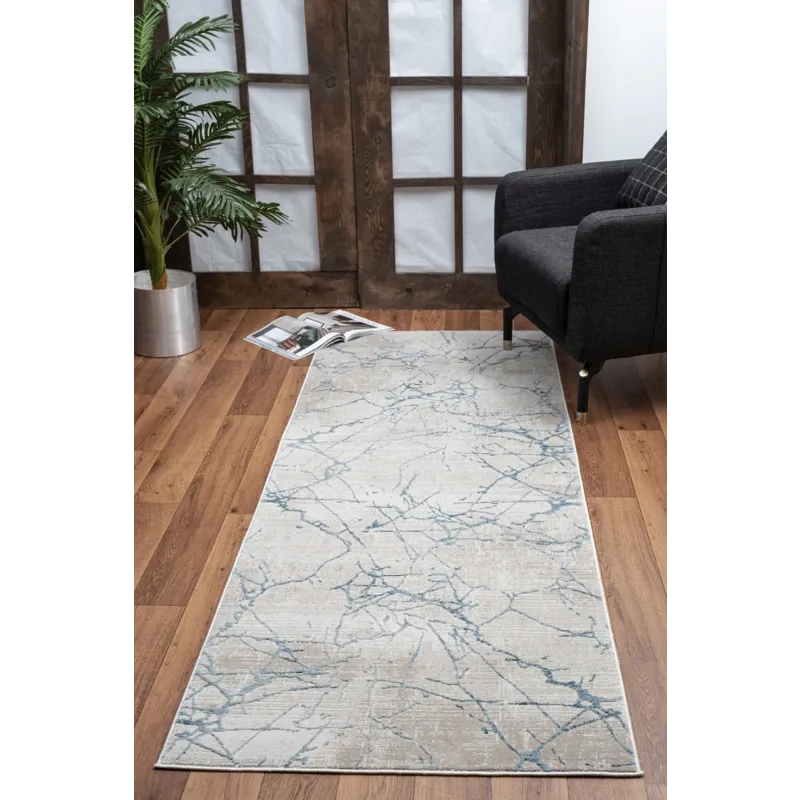 Elegance - GC_CNC6005 Blue 2\' x 7\' Area Rug