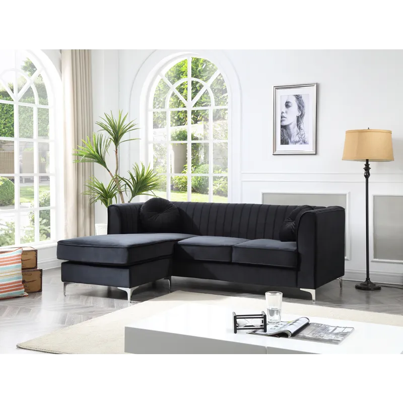 Delray - G793B-SC Sofa Chaise (3 Boxes) - Black