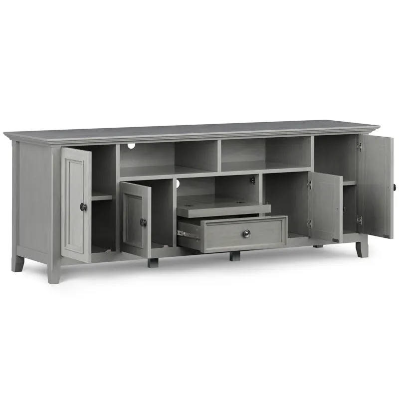 Amherst - 72\" Wide TV Media Stand - Fog Grey