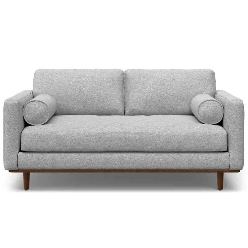 Morrison - 72\" Sofa and Ottoman Set - Mist Gray