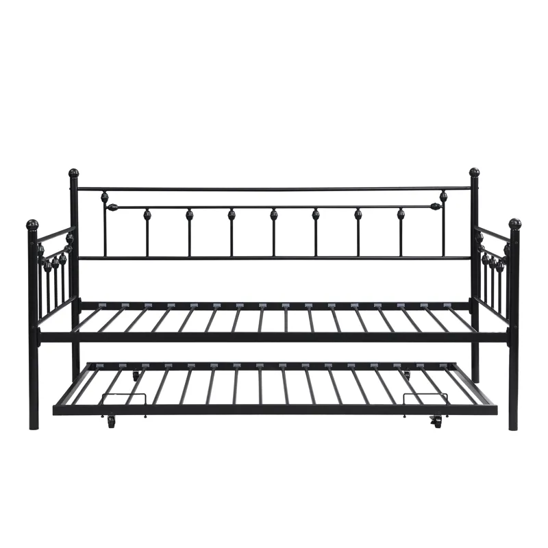 Twin Daybed With Trundle - Black
