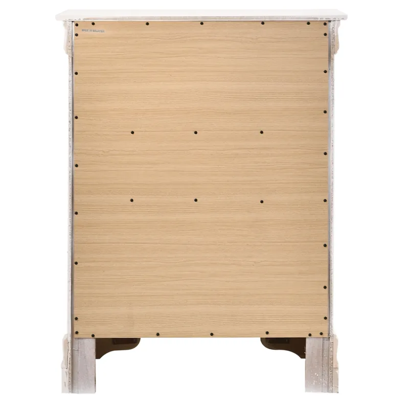 Louis Phillipe - G3190-BC 4 Drawer Chest - White