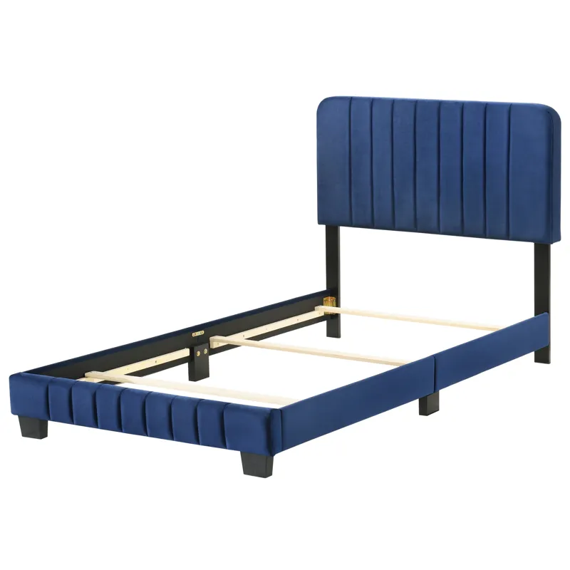 Lodi - G0409-TB-UP Twin Bed - Navy Blue