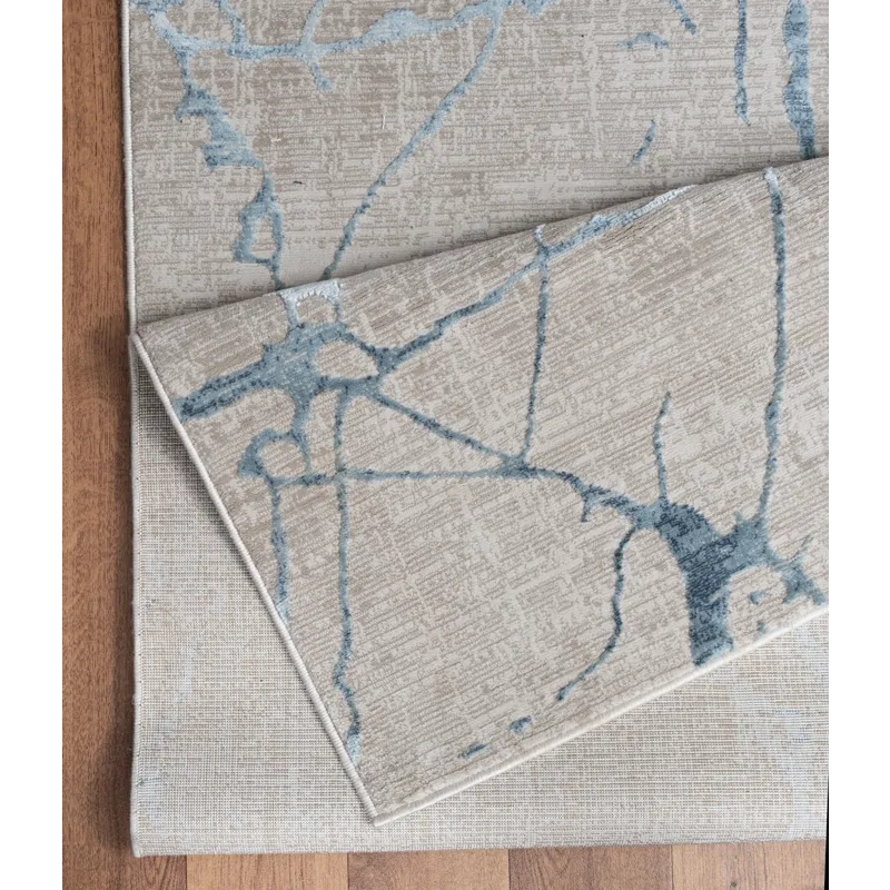 Elegance - GC_CNC6005 Blue 2\' x 7\' Area Rug