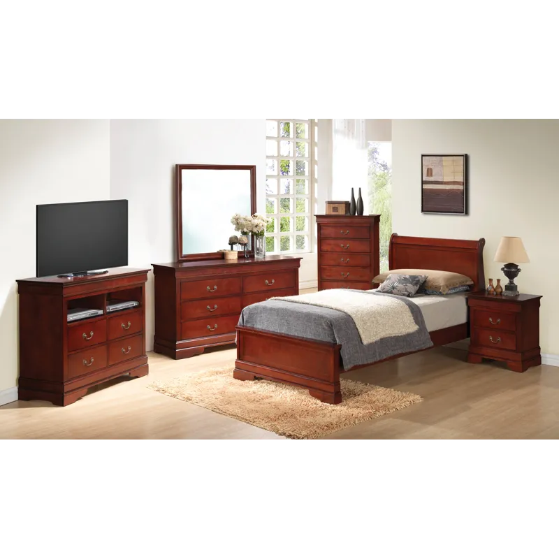 Louis Phillipe - G3100E-TB3 Twin Bed - Cherry
