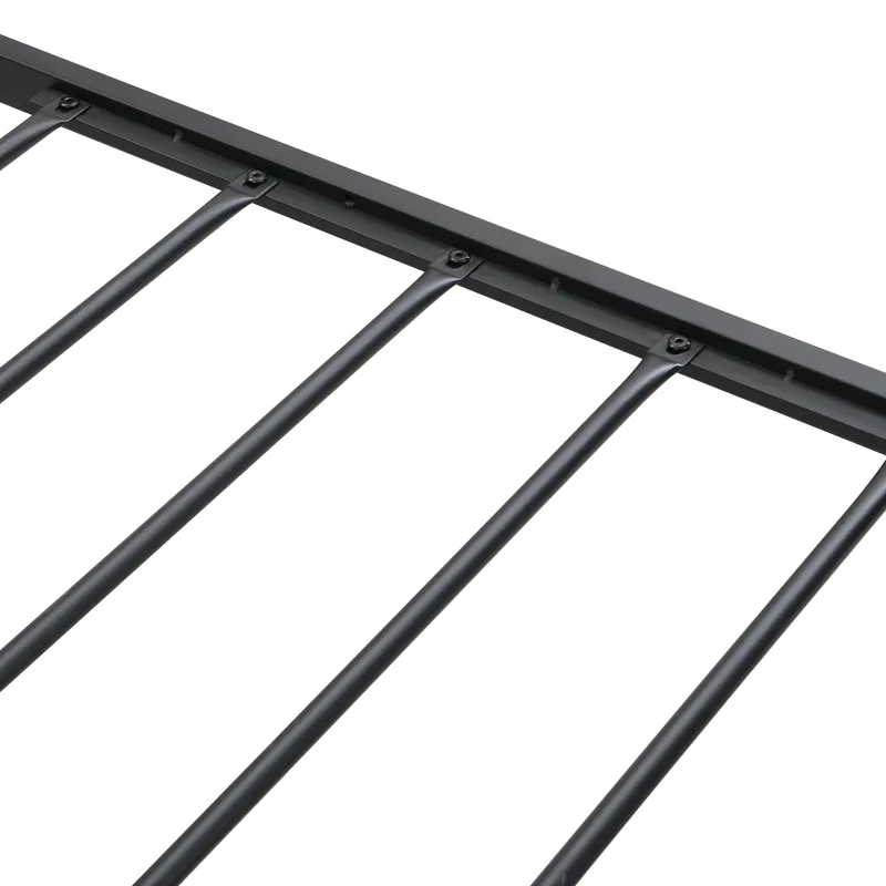 Queen Size Metal Platform Bed Frame With Upholsteryolstery Storage Function Headboard And USB Liner 