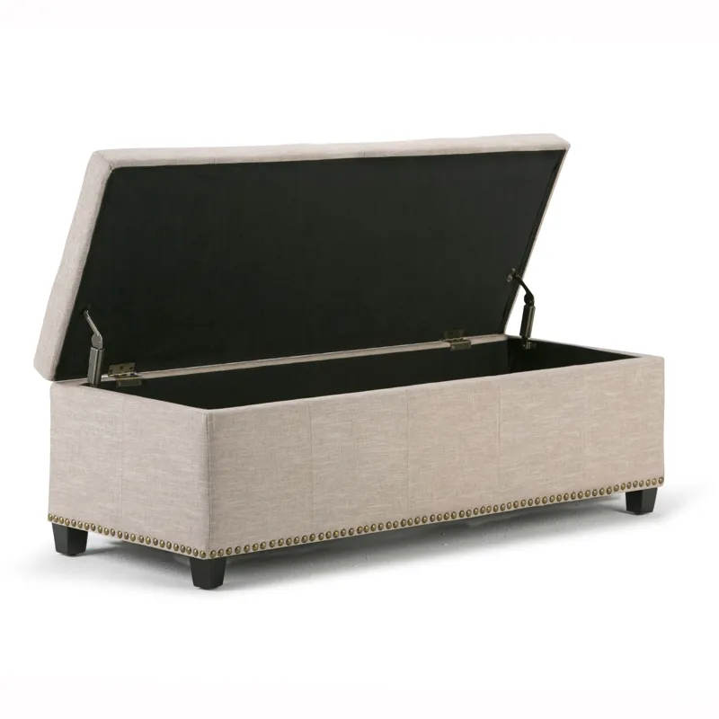 Kingsley - Large Storage Ottoman - Natural