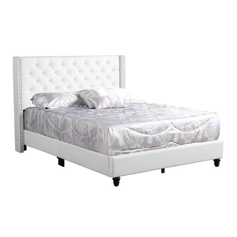 Julie - G1918-FB-UP Full Upholstered Bed - White