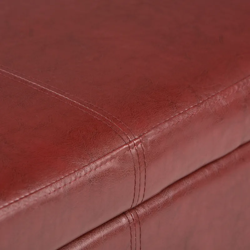 Avalon - Storage Ottoman Bench - Red
