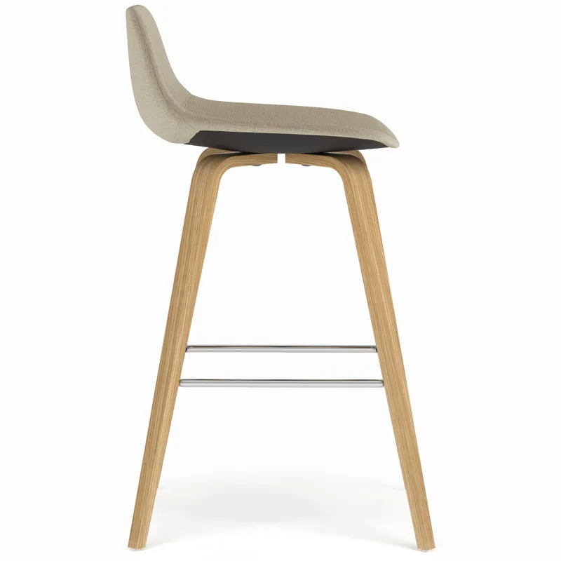 Randolph - Bentwood Counter Height Stool (Set of 2) - Natural / Light Brown