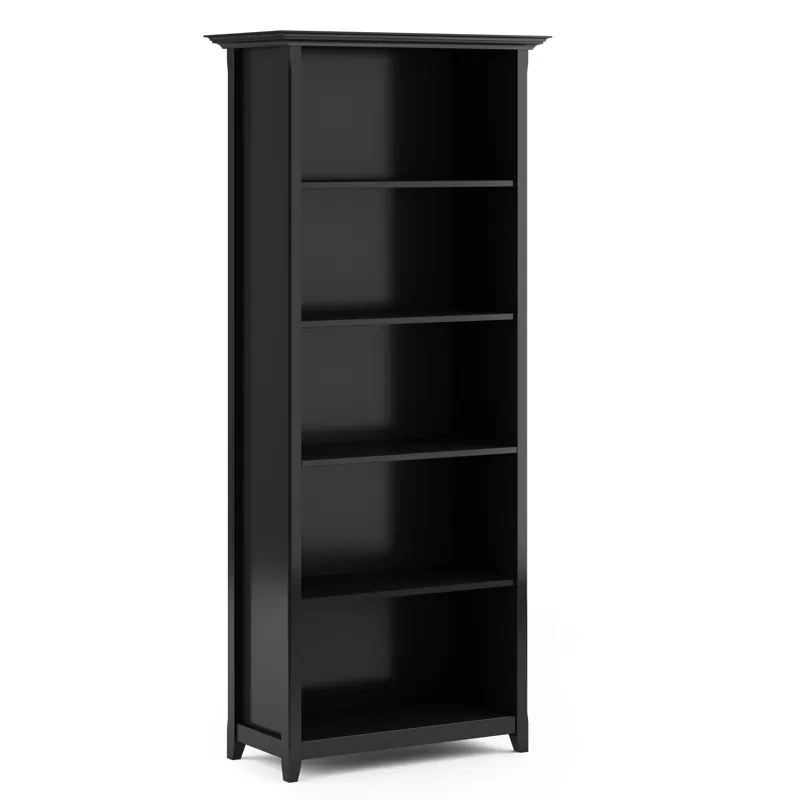 Amherst - 5 Shelf Bookcase - Black