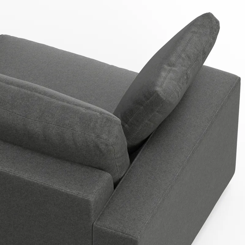 Charlie - 96\" Deep Seater Sofa - Pebble Gray