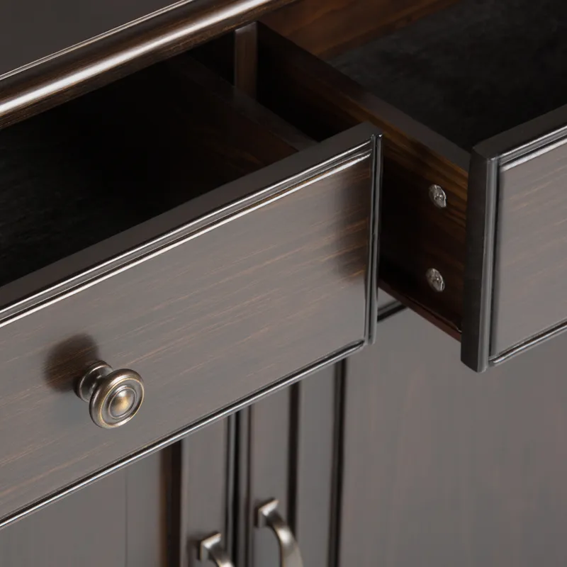 Connaught - Entryway Storage Cabinet - Dark Chestnut Brown