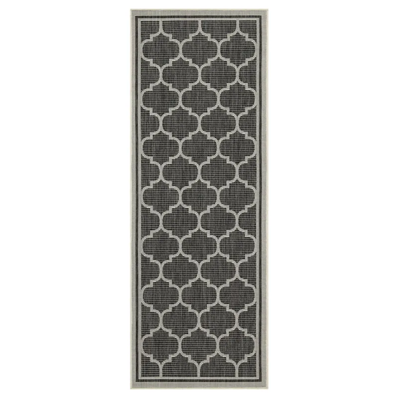 Sunshine - 2\'7\" X 7\'3\" Polypropylene Indoor / Outdoor Area Rug - Anthracite
