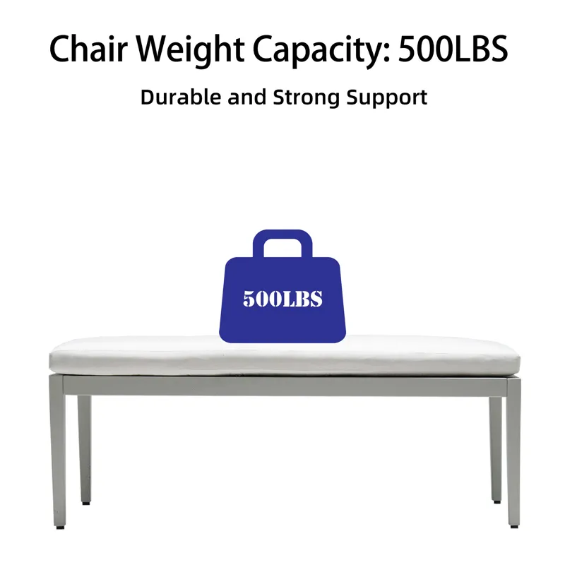 6 Piece Dining Set Modern Outdoor Patio Furniture, Including 4 Dining Chairs & 1 Dining Bench Sunbre