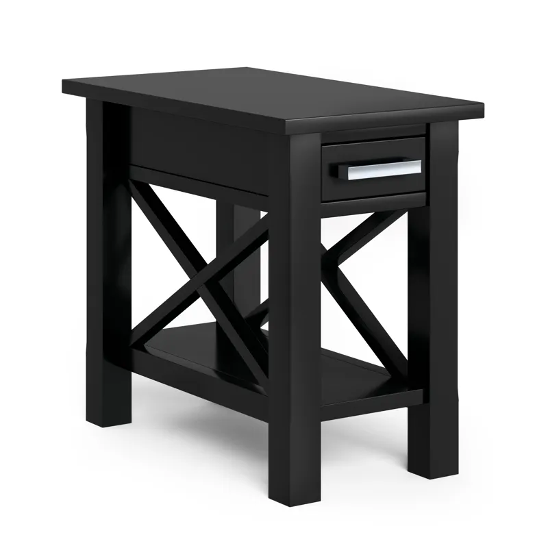 Kitchener - Narrow Side Table - Black