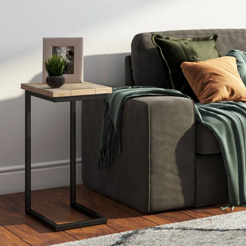 Skyler - C Side Table - Distressed White Wash