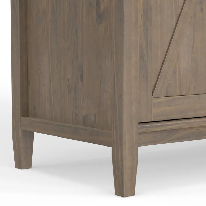 Ela - Sideboard with Wine Storage - Smoky Brown