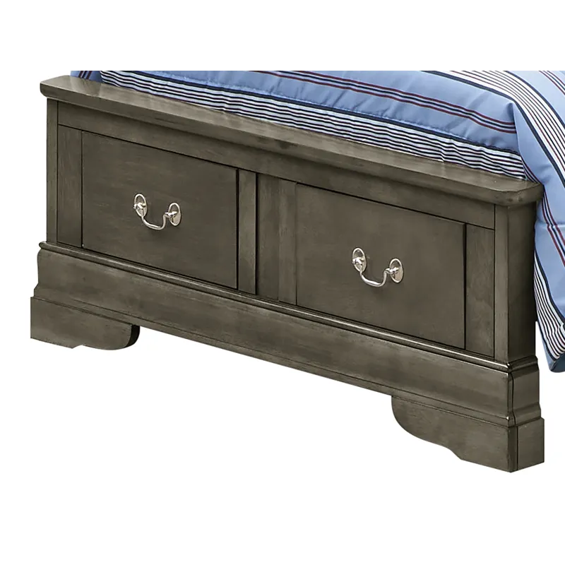Louis Phillipe - G3105D-KSB2 King Storage Bed - Gray