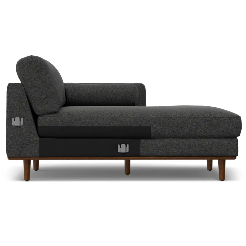 Morrison - Right Sectional Sofa - Charcoal Grey