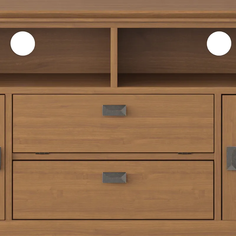 Artisan - 72" TV Media Stand - Honey Brown