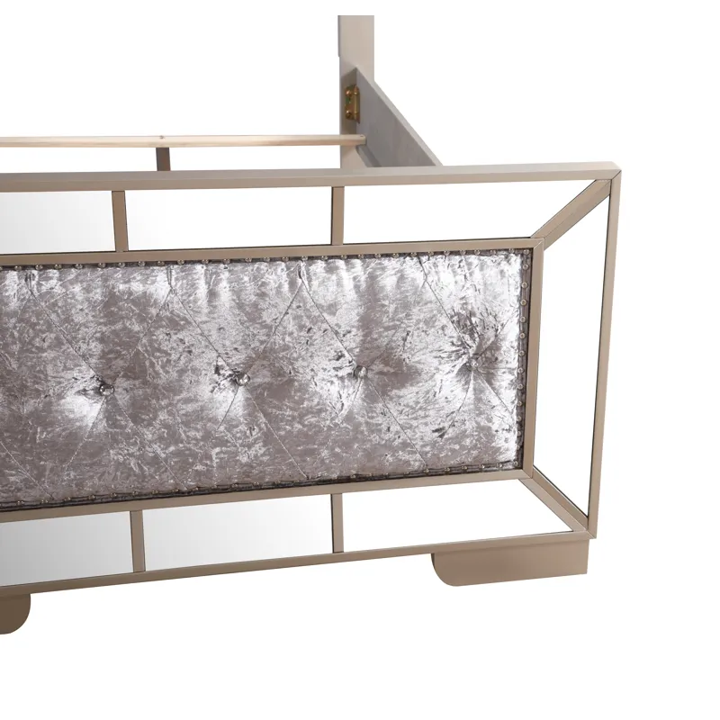 Hollywood Hills - Twin Bed - Silver Champagne