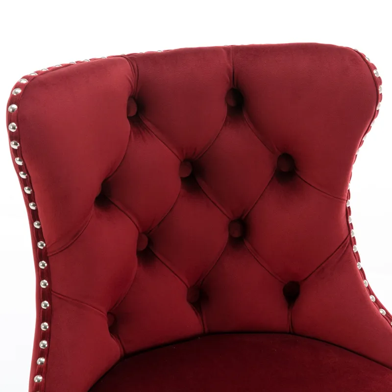 Swivel Velvet Barstools Adjusatble Seat Height From 25-33\", Chrome Base Bar Stools With Backs Comfo