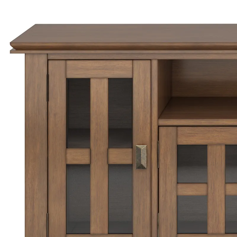 Artisan - 72" TV Media Stand - Rustic Natural Aged Brown