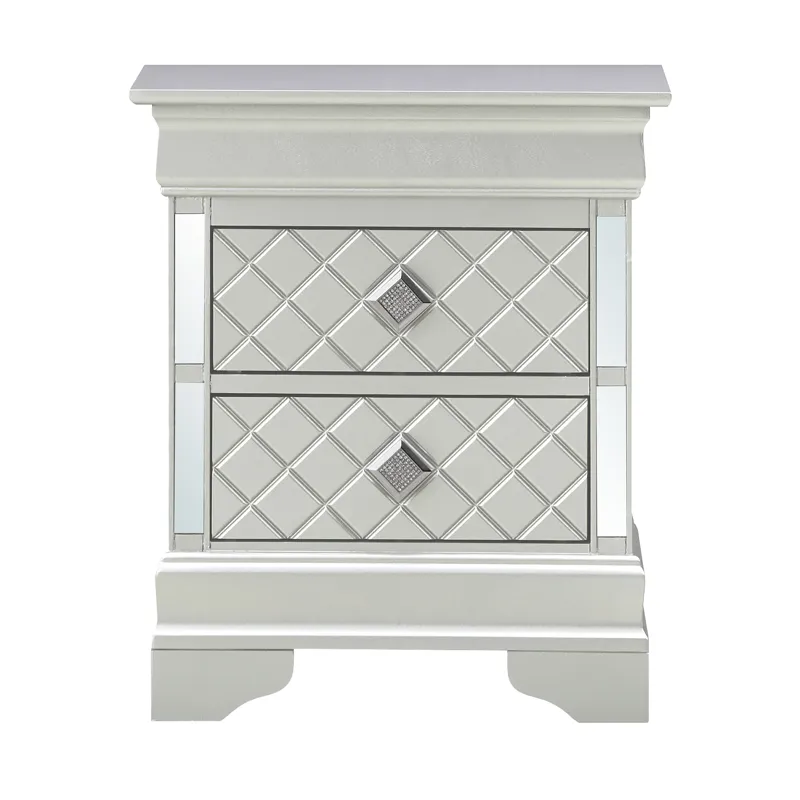 Verona - G6700-N Nightstand - Silver Champagne