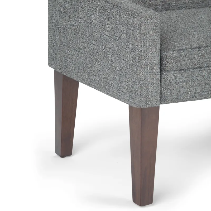 Parris - Upholstered Bench - Pebble Grey