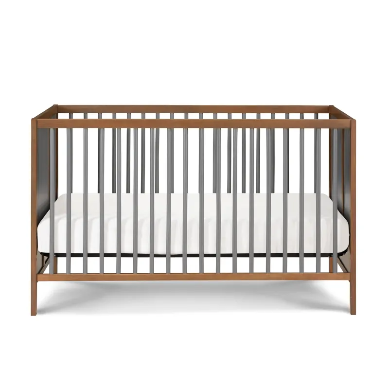 Pixie Finn - 3-in-1 Crib - Walnut/Charcoal