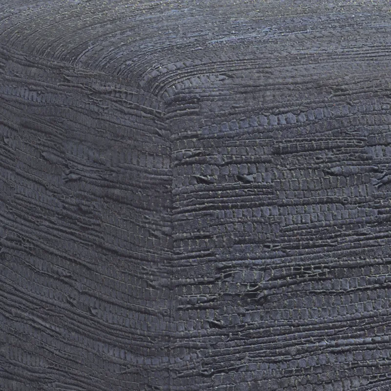 Fredrik - Square Pouf - Dark Blue