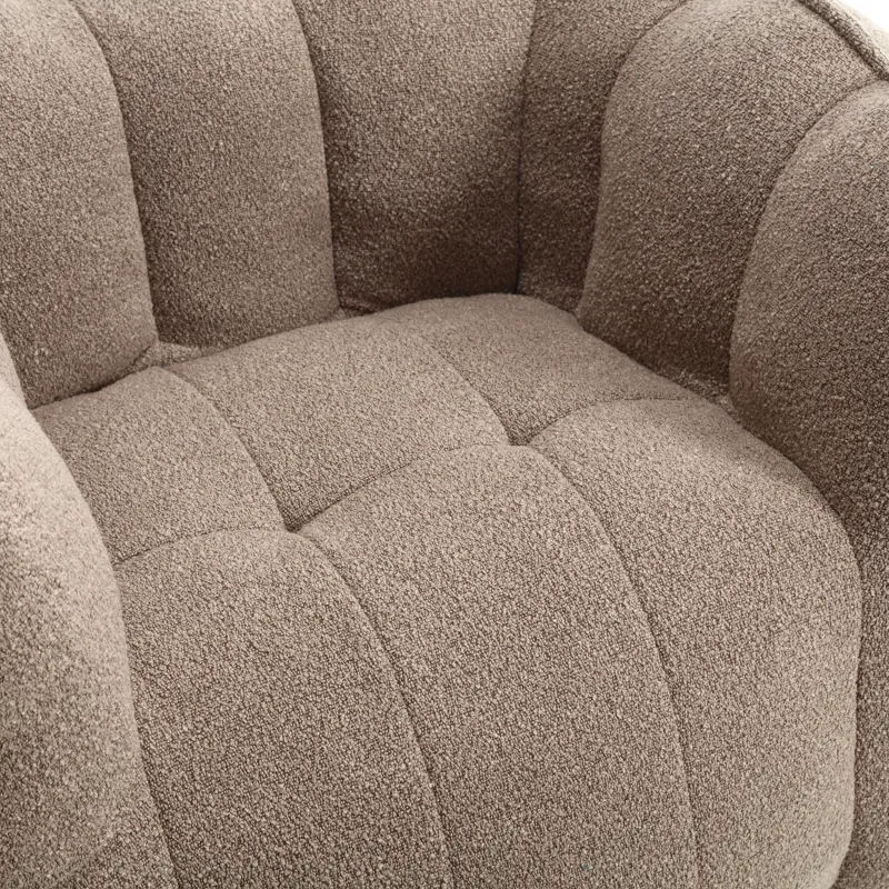 Soft Bean Bag Chair With High Resilient Foam (Chips) - Coffee