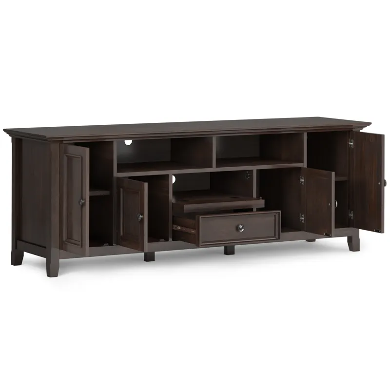 Amherst - 72\" Wide TV Media Stand - Brunette Brown