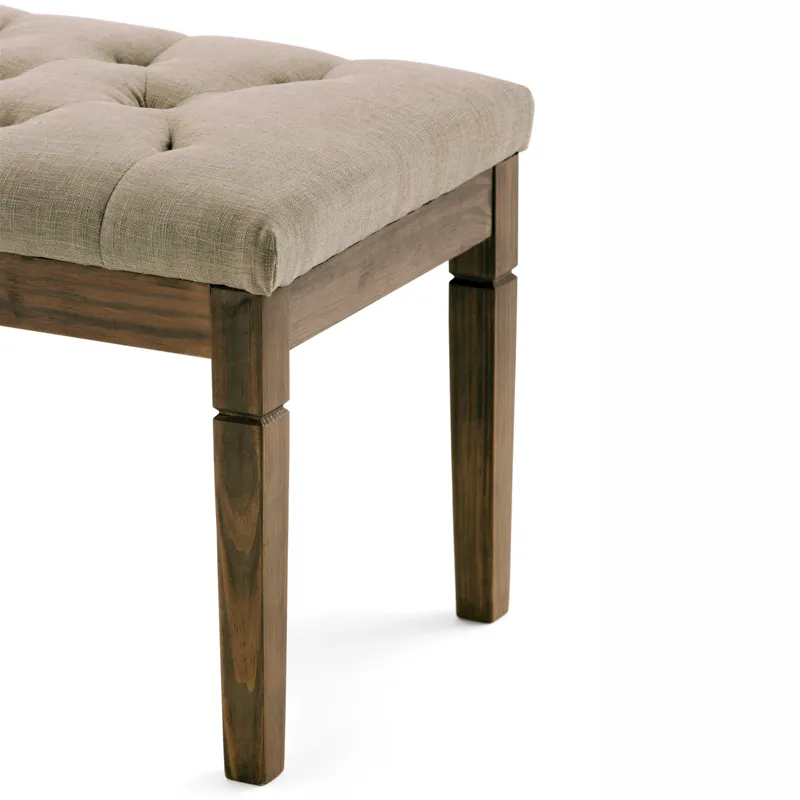 Waverly - Tufted Ottoman Bench - Natural