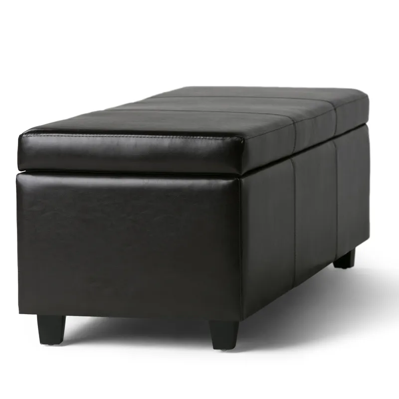 Avalon - Storage Ottoman Bench - Tanners Brown
