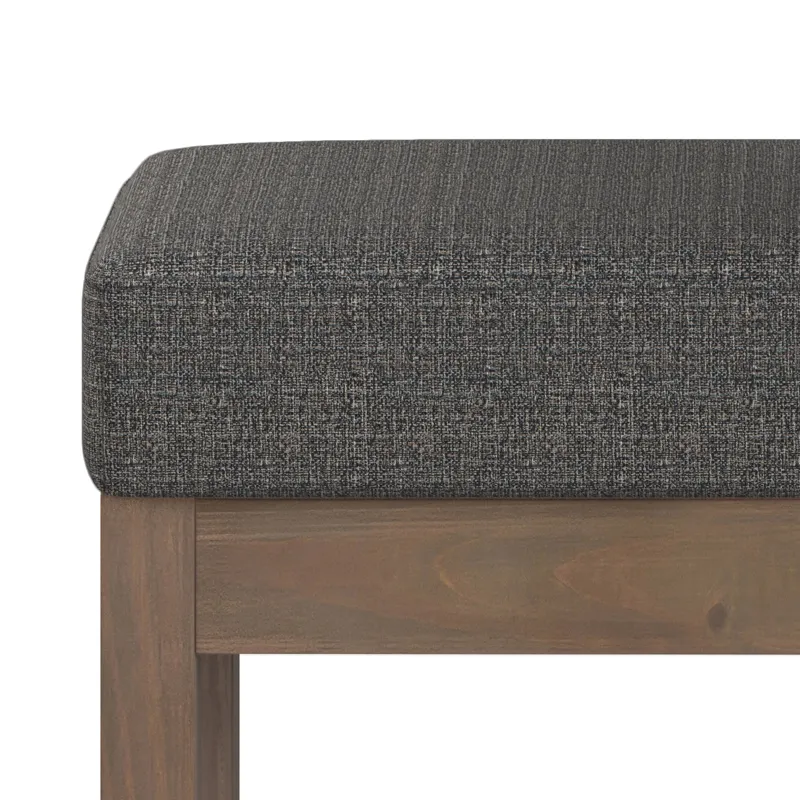 Milltown - Footstool Small Ottoman Bench - Ebony