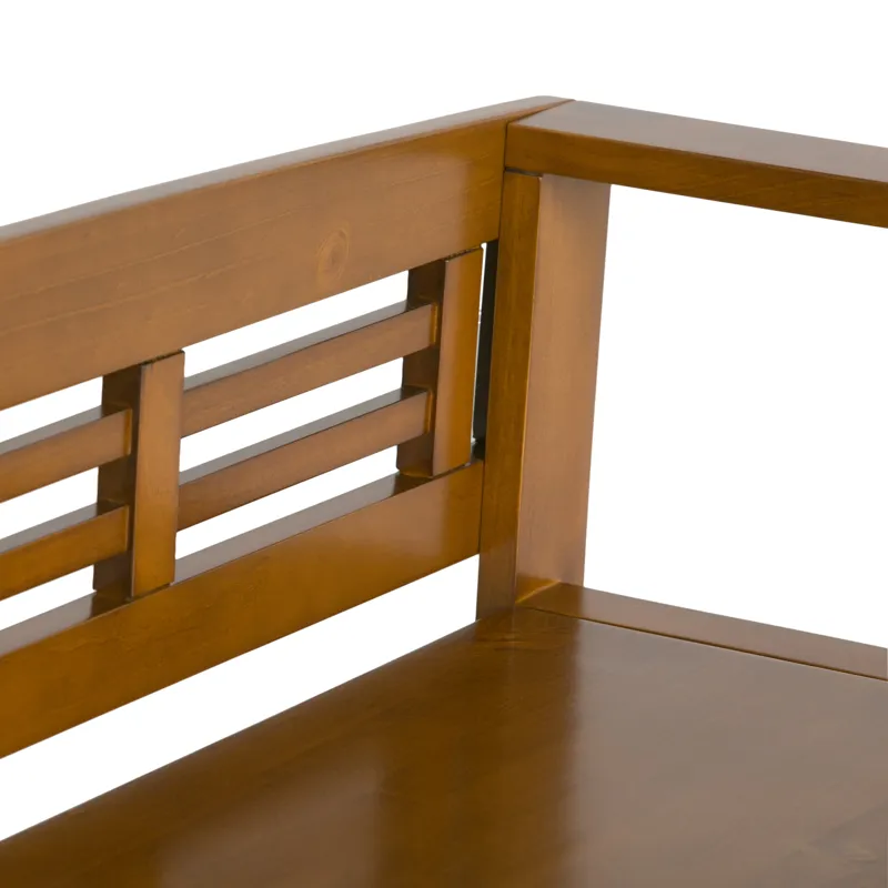 Adams - Entryway Storage Bench - Light Avalon Brown