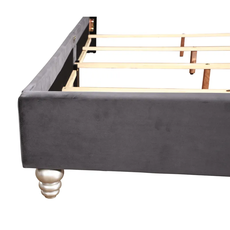 Joy - G1931-FB-UP Full Upholstered Bed - Gray