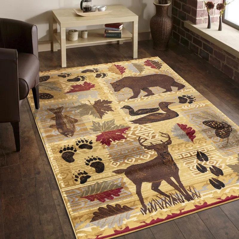 Nature\'s Nest - GC_CBL3002 Multi 7\' x 10\' Lodge Area Rug