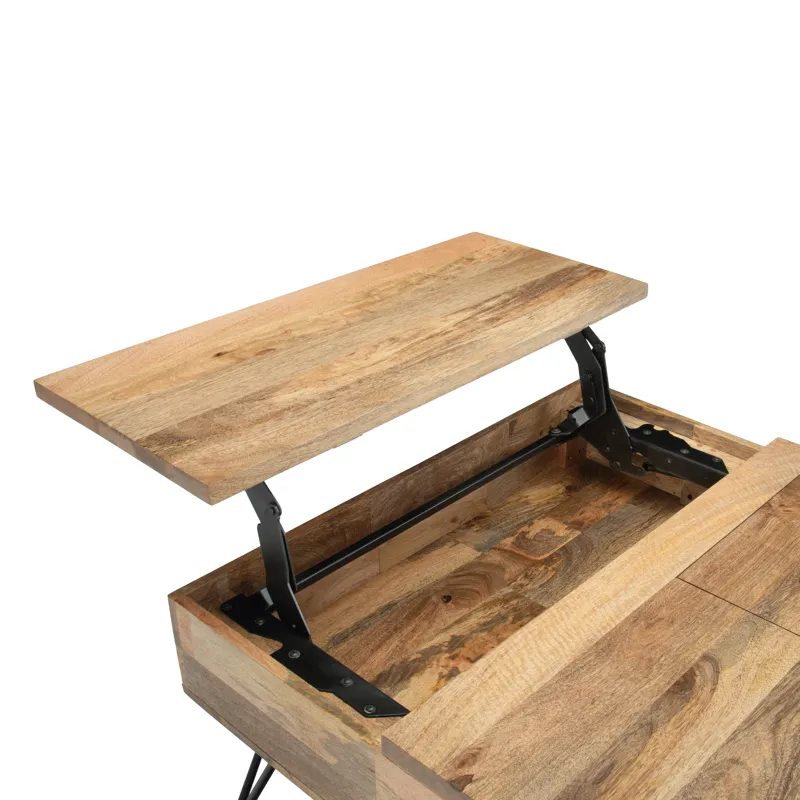 Hunter - Lift Top Square Coffee Table - Natural