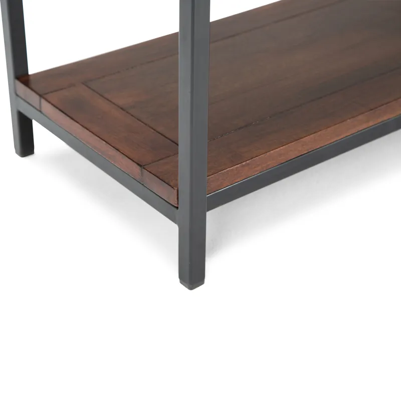 Skyler - Console Sofa Table - Dark Cognac Brown
