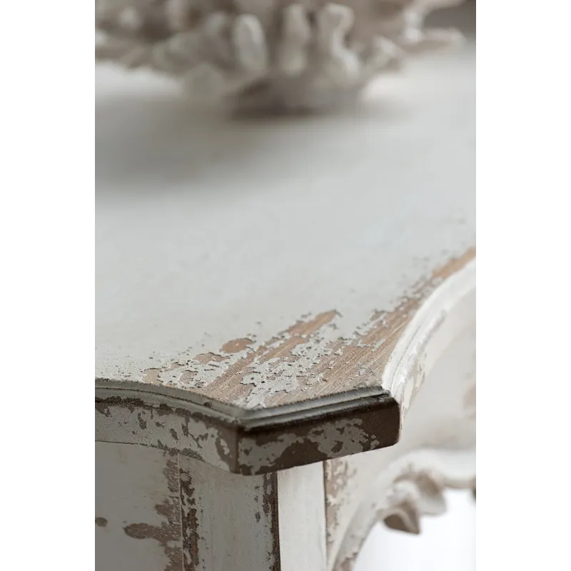 Saison Slimline Console Table, For Hallway Living Room Bedroom - Whitewash