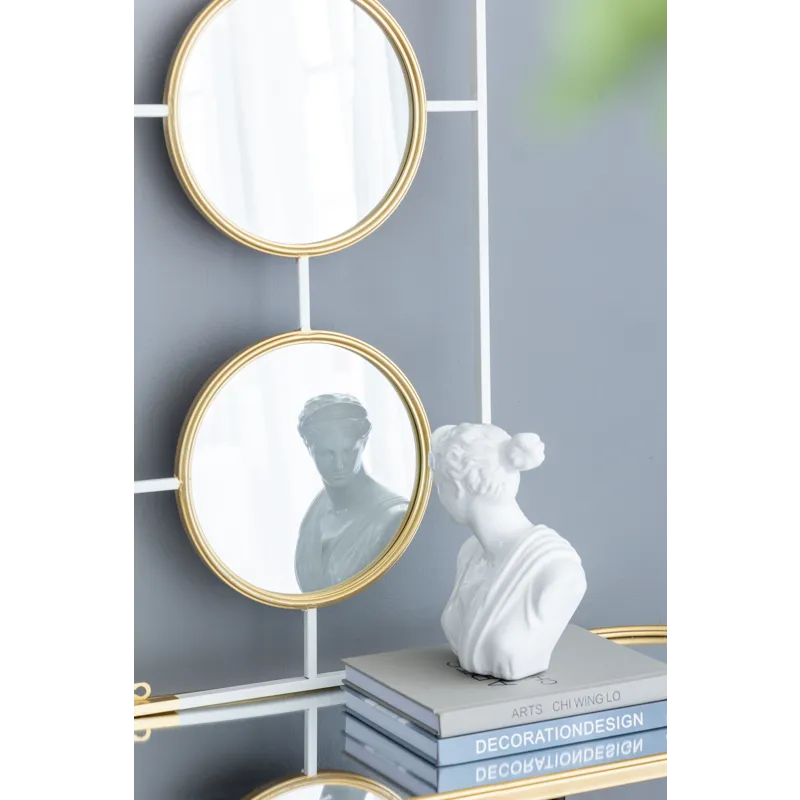 Frame With Mirror - Gold / White