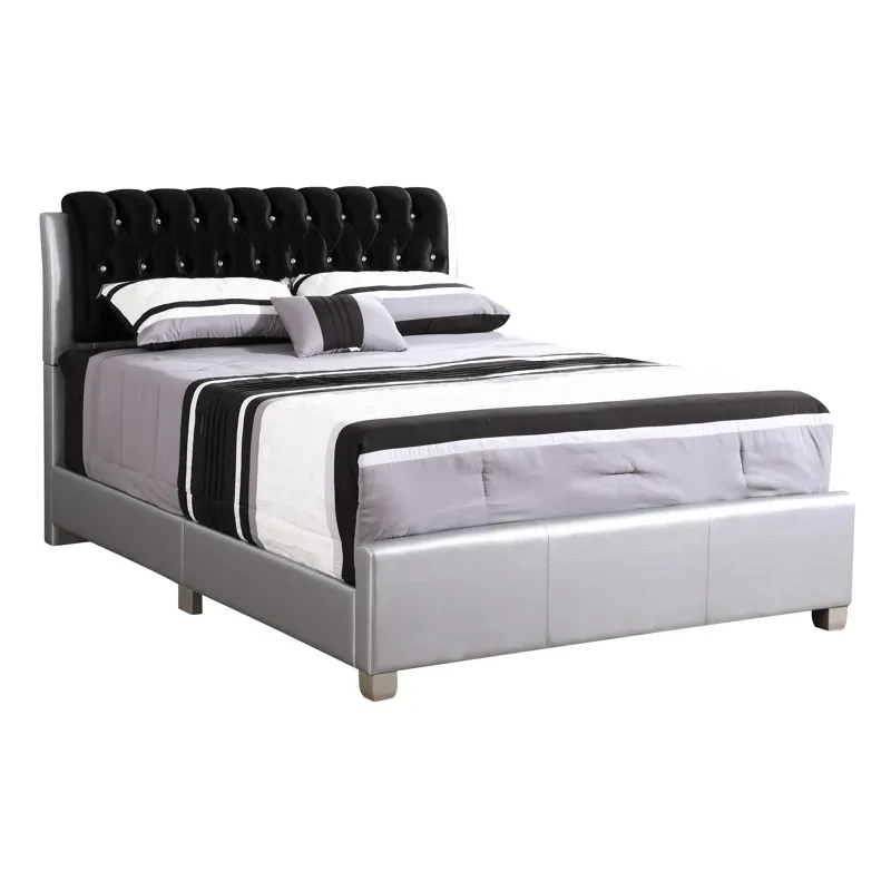 Marilla - G1503C-KB-UP King Bed - Silver