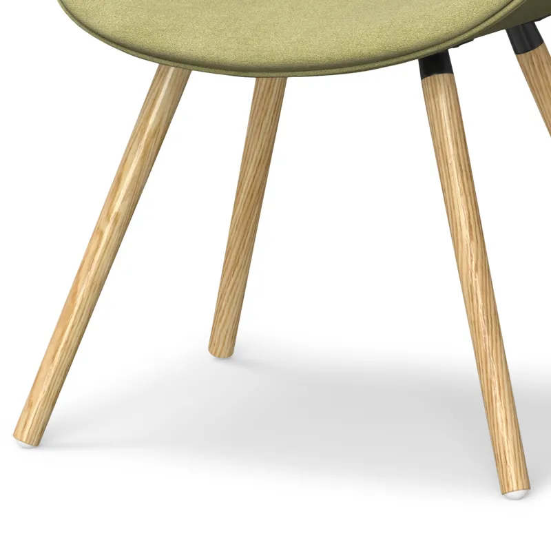 Malden - Bentwood Dining Chair - Acid Green / Light Brown