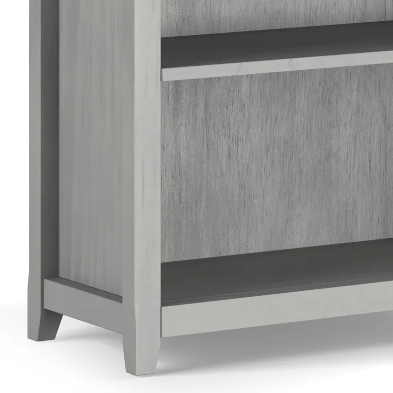 Amherst - 5 Shelf Bookcase - Fog Grey